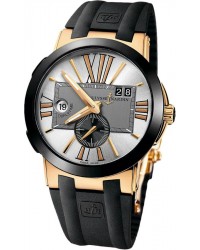 Ulysse Nardin Nifty / Functional  Automatic Men's Watch, Ceramic & Gold, Grey Dial, 246-00-3/421
