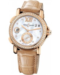 Ulysse Nardin Nifty / Functional  Automatic Women's Watch, 18K Rose Gold, Mother Of Pearl & Diamonds Dial, 246-22B/391