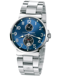 Ulysse Nardin Marine Chronometer  Automatic Men's Watch, Stainless Steel, Blue Dial, 263-66-7/623