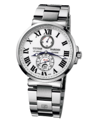 Ulysse Nardin Marine Chronometer  Automatic Men's Watch, Stainless Steel, White Dial, 263-67-7/40