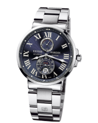 Ulysse Nardin Marine Chronometer  Automatic Men's Watch, Stainless Steel, Blue Dial, 263-67-7/43