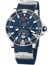 Ulysse Nardin Maxi Marine Diver  Automatic Men's Watch, Titanium & Stainless Steel, Blue Dial, 263-90-3/93