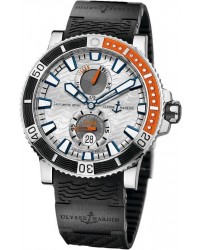 Ulysse Nardin Maxi Marine Diver  Automatic Men's Watch, Titanium & Stainless Steel, Silver Dial, 263-90-3C/91
