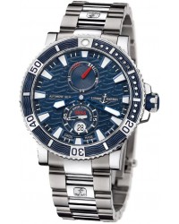 Ulysse Nardin Maxi Marine Diver  Automatic Men's Watch, Titanium & Stainless Steel, Blue Dial, 263-90-7M/93