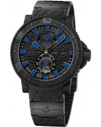 Ulysse Nardin Maxi Marine Diver  Automatic Men's Watch, Rubber & Stainless Steel, Black Dial, 263-92-3C/923