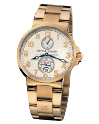 Ulysse Nardin Marine Chronometer  Automatic Men's Watch, Steel & 18K Rose Gold, Silver Dial, 265-66-8/60