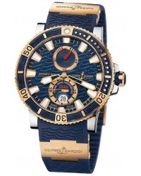 Ulysse Nardin Maxi Marine Diver  Automatic Men's Watch, Titanium & Rose Gold, Blue Dial, 265-90-3/93