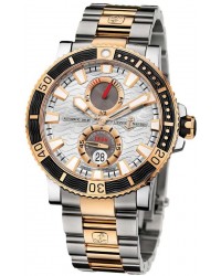 Ulysse Nardin Maxi Marine Diver  Automatic Men's Watch, Titanium & Rose Gold, Silver Dial, 265-90-8M/91