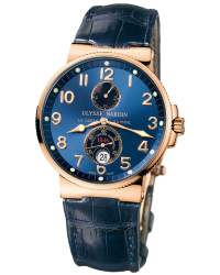 Ulysse Nardin Marine Chronometer  Automatic Men's Watch, 18K Rose Gold, Blue Dial, 266-66/623