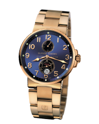 Ulysse Nardin Marine Chronometer  Automatic Men's Watch, 18K Rose Gold, Blue Dial, 266-66-8/623