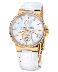 Ulysse Nardin Marine Chronometer  Automatic Men's Watch, 18K Rose Gold, Mother Of Pearl Dial, 266-66B/991