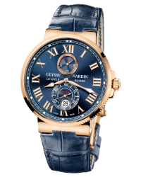 Ulysse Nardin Marine Chronometer  Automatic Men's Watch, 18K Rose Gold, Blue Dial, 266-67/43