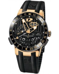 Ulysse Nardin Nifty / Functional  Automatic Men's Watch, Ceramic & Gold, Black Dial, 326-03-3