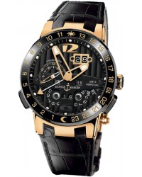 Ulysse Nardin Nifty / Functional  Automatic Men's Watch, Ceramic & Gold, Black Dial, 326-03