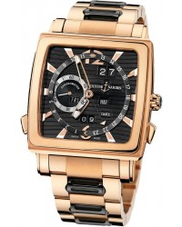 Ulysse Nardin Nifty / Functional  Automatic Men's Watch, 18K Rose Gold, Black Dial, 326-90-8M/92