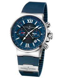 Ulysse Nardin Marine Chronometer  Automatic Men's Watch, Stainless Steel, Blue Dial, 353-66-3/323
