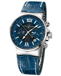 Ulysse Nardin Marine Chronometer  Automatic Men's Watch, Stainless Steel, Blue Dial, 353-66/323