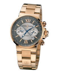Ulysse Nardin Marine Chronometer  Automatic Men's Watch, 18K Rose Gold, Anthracite Dial, 356-66-8/319