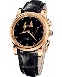 Ulysse Nardin Exceptional  Automatic Men's Watch, 18K Rose Gold, Black Dial, 6106-103/E2