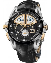 Ulysse Nardin Nifty / Functional  Automatic Men's Watch, Titanium, Black Dial, 675-00