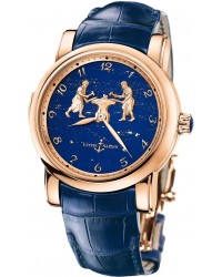 Ulysse Nardin Exceptional  Automatic Men's Watch, 18K Rose Gold, Blue Dial, 716-61/E3