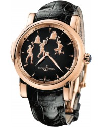 Ulysse Nardin Exceptional  Automatic Men's Watch, 18K Rose Gold, Black Dial, 736-61/E2