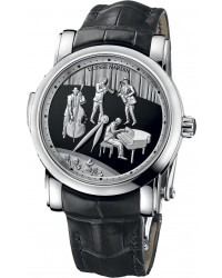 Ulysse Nardin Exceptional  Automatic Men's Watch, Platinum, Black Dial, 749-88