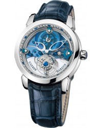 Ulysse Nardin Exceptional  Automatic Men's Watch, Platinum, Blue & Diamonds Dial, 799-80
