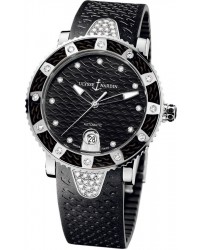 Ulysse Nardin Maxi Marine Diver  Automatic Women's Watch, Stainless Steel, Black & Diamonds Dial, 8103-101E-3C/12