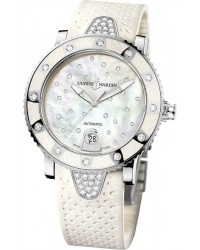 Ulysse Nardin Maxi Marine Diver  Automatic Women's Watch, Stainless Steel, White & Diamonds Dial, 8103-101E-3C/20
