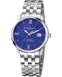Ulysse Nardin Classical  Automatic Men's Watch, Stainless Steel, Blue Dial, 8153-111-7/E3