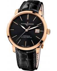 Ulysse Nardin Classical  Automatic Men's Watch, 18K Rose Gold, Black Dial, 8156-111-2/92