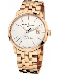 Ulysse Nardin Classical  Automatic Men's Watch, 18K Rose Gold, Ivory Dial, 8156-111-8/91