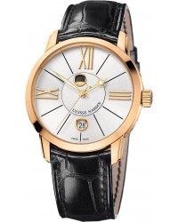 Ulysse Nardin Classical  Automatic Men's Watch, 18K Rose Gold, Silver Dial, 8296-122-2/41
