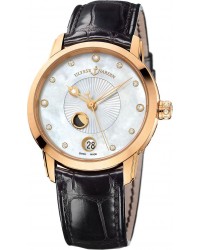 Ulysse Nardin Classical  Automatic Women's Watch, 18K Rose Gold, Mother Of Pearl & Diamonds Dial, 8296-123-2/991
