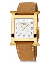 Hermes H Hour  Quartz Women's Watch, Stainless Steel, White Dial, 036842WW00