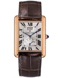 Cartier Tank Louis  Mechanical Men's Watch, 18K Rose Gold, Silver Dial, W1560003