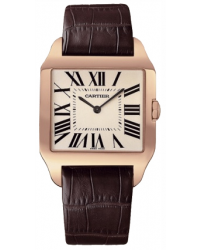 Cartier Dumont  Mechanical Men's Watch, 18K Rose Gold, Silver Dial, W2006951