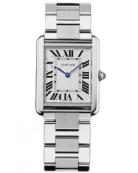 Cartier Tank Solo  Quartz Men's Watch, Stainless Steel, White Dial, W5200014