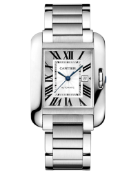 Cartier Tank Anglaise  Automatic Women's Watch, Stainless Steel, Silver Dial, W5310009