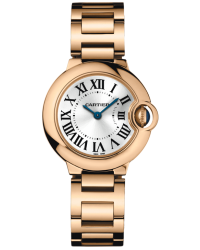 Cartier Ballon Bleu  Quartz Women's Watch, 18K Rose Gold, Silver Dial, W69002Z2