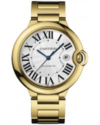 Cartier Ballon Bleu  Automatic Men's Watch, 18K Yellow Gold, Silver Dial, W69005Z2