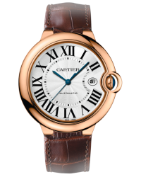 Cartier Ballon Bleu  Automatic Men's Watch, 18K Rose Gold, Silver Dial, W6900651