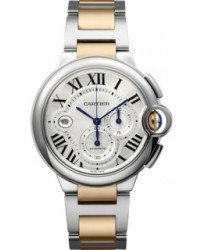 Cartier Ballon Bleu  Chronograph Automatic Men's Watch, Stainless Steel, Silver Dial, W6920063