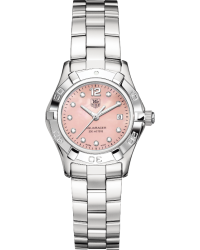 Tag Heuer Aquaracer  Quartz Women's Watch, Stainless Steel, Pink Mother Of Pearl Dial, WAF141A.BA0824