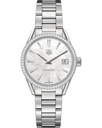 Tag Heuer Carrera  Quartz Women's Watch, Stainless Steel, Mother Of Pearl Dial, WAR1315.BA0773