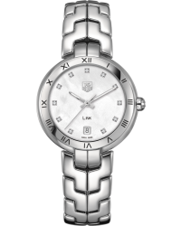 Tag Heuer Link  Quartz Women's Watch, Stainless Steel, Mother Of Pearl & Diamonds Dial, WAT1315.BA0956