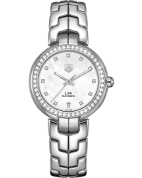 Tag Heuer Link  Automatic Women's Watch, Stainless Steel, White Dial, WAT2314.BA0956