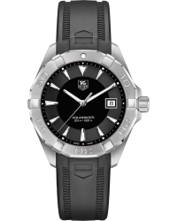 Tag Heuer Aquaracer  Quartz Men's Watch, Stainless Steel, Black Dial, WAY1110.FT8021
