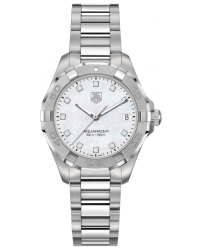 Tag Heuer Aquaracer  Quartz Women's Watch, Stainless Steel, Mother Of Pearl & Diamonds Dial, WAY1313.BA0915